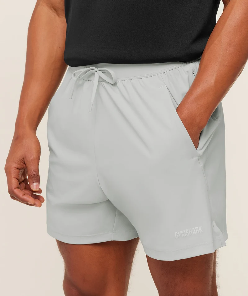Gymshark Hybrid 6" Short - Light Grey