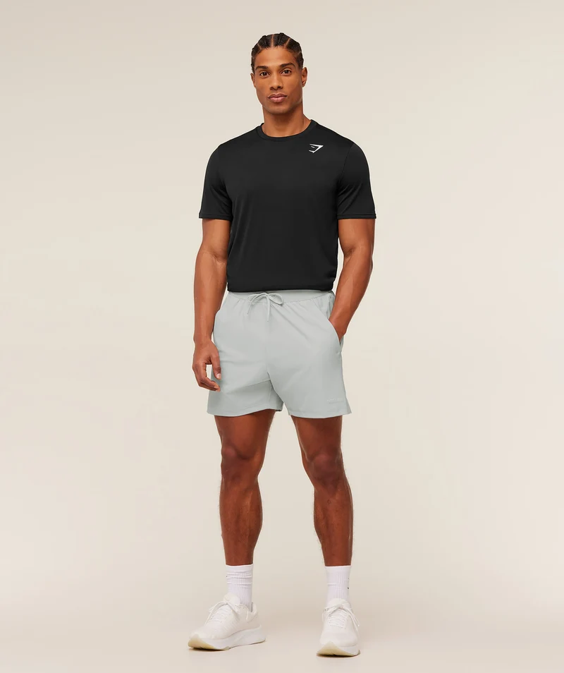 Gymshark Hybrid 6" Short - Light Grey