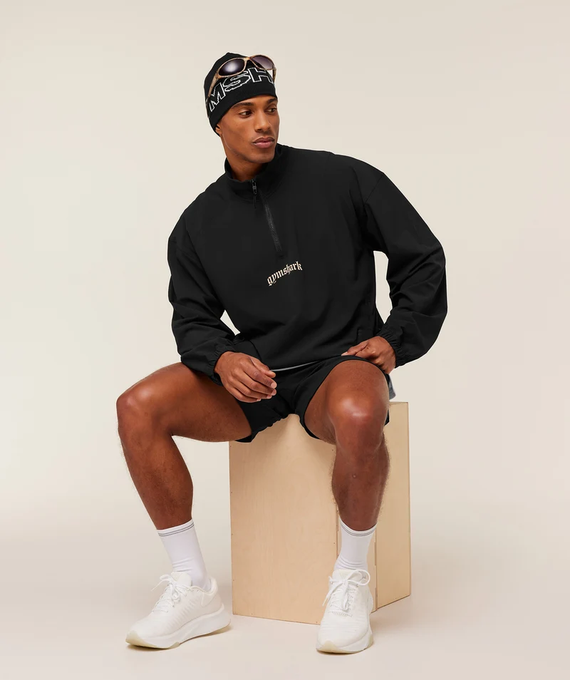 Gymshark Tactical Shell 1/4 Zip - Black
