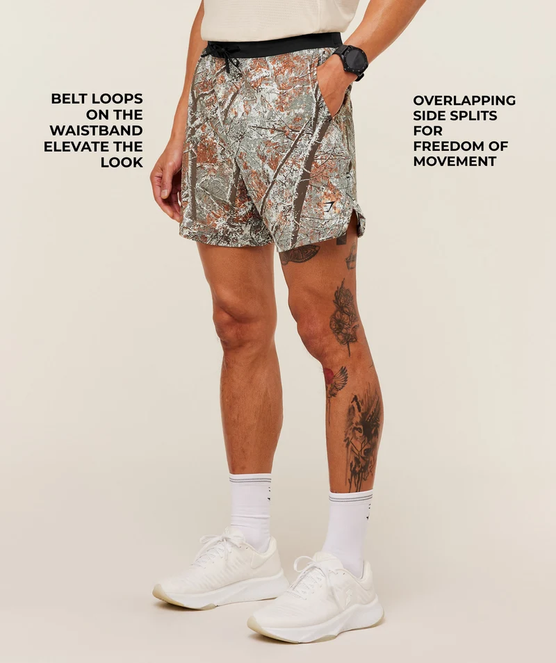 Gymshark Tactical 6" Shorts - Linen Brown
