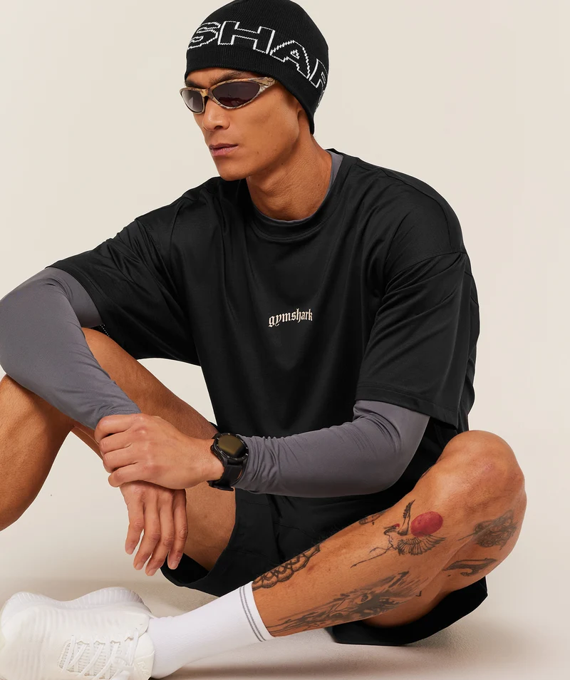 Gymshark Tactical Oversized T-Shirt - Black