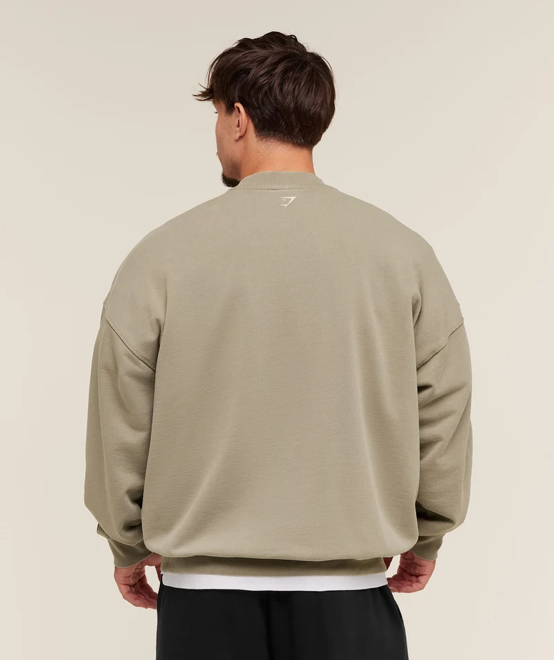 Gymshark 2012 Lifting Club Crew - Linen Brown