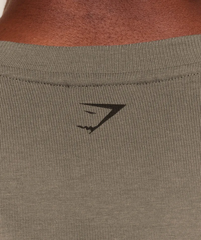 Gymshark Olde English T-Shirt - Camo Brown