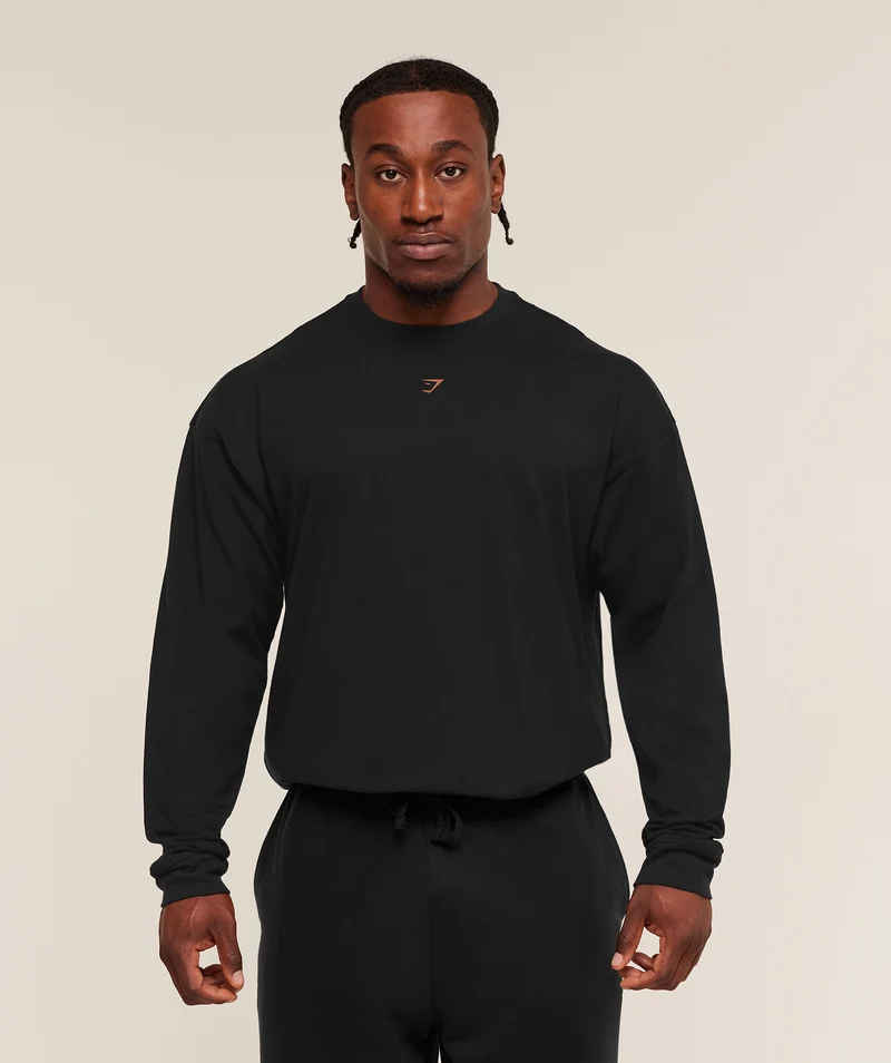 Gymshark Strength Long Sleeve T-Shirt - Black