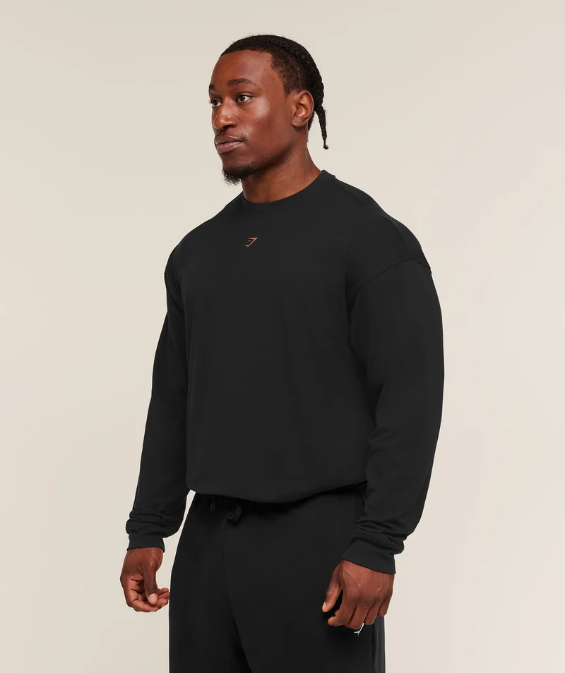 Gymshark Strength Long Sleeve T-Shirt - Black