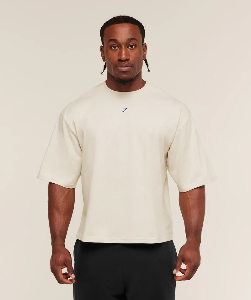 Gymshark Strength T-Shirt - Oat White