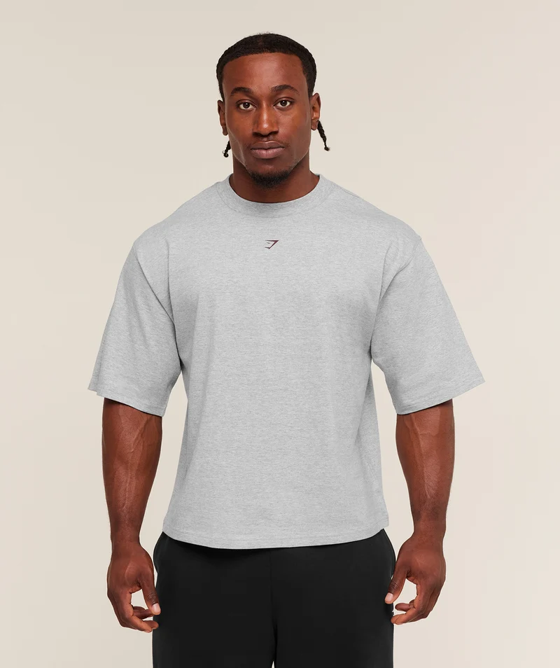 Gymshark Strength T-Shirt - Light Grey Core Marl