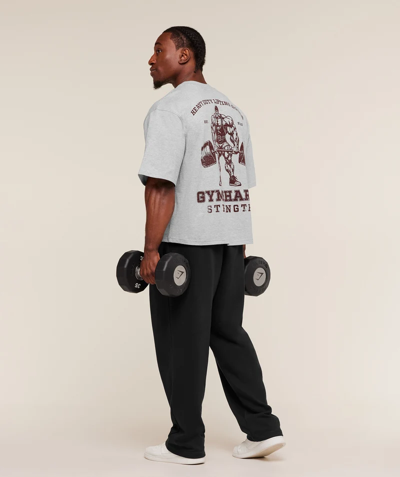 Gymshark Strength T-Shirt - Light Grey Core Marl