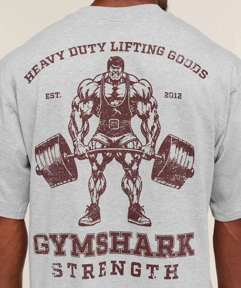 Gymshark Strength T-Shirt - Light Grey Core Marl