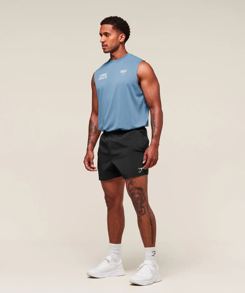 Gymshark For The Ones Cut Off Tank - Classic Blue