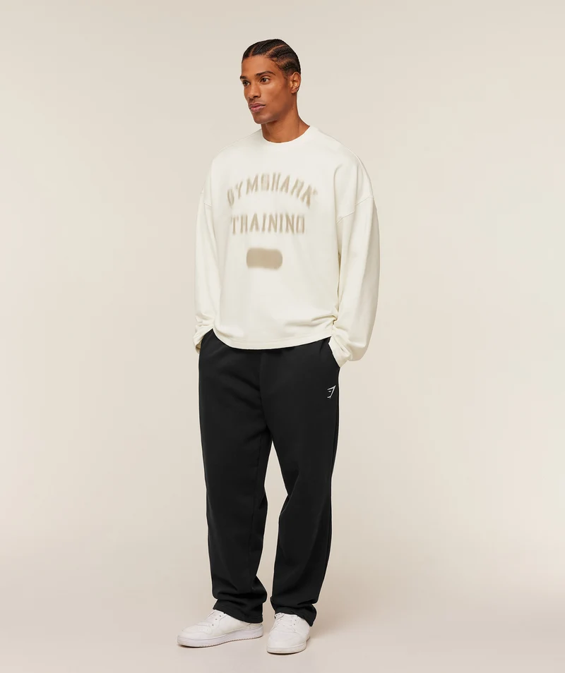 Gymshark Re-Rack Crew Neck Pullover - Soft White