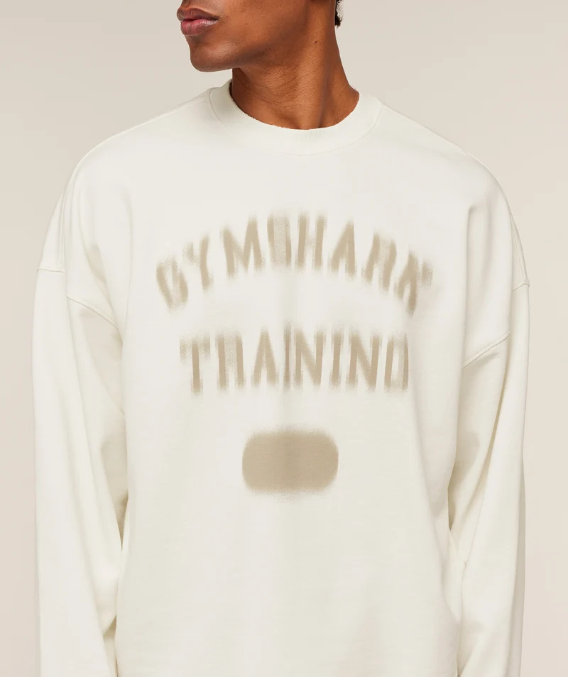 Gymshark Re-Rack Crew Neck Pullover - Soft White