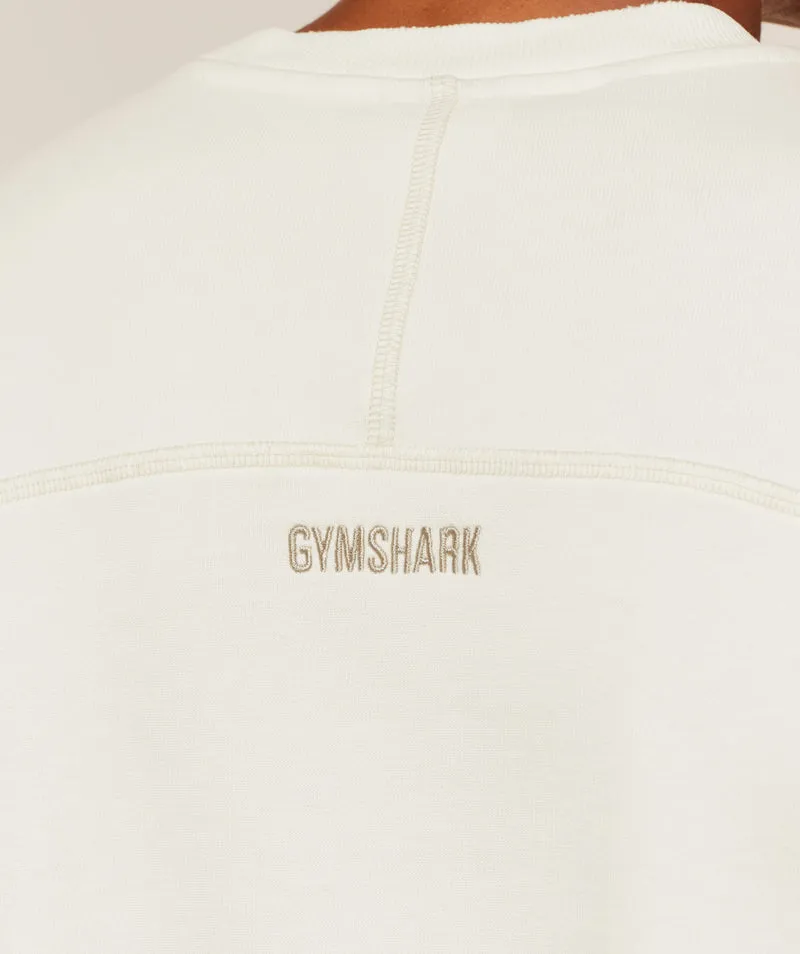 Gymshark Re-Rack Crew Neck Pullover - Soft White