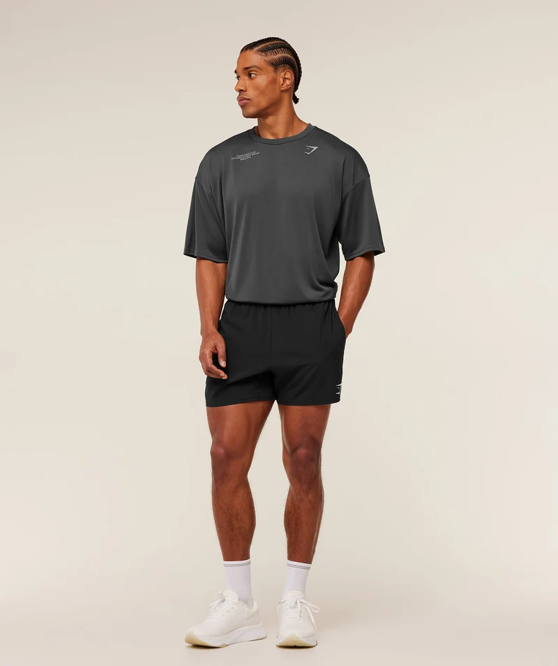 Gymshark Conditioning Club Oversized T-Shirt - Onyx Grey/Smokey Grey