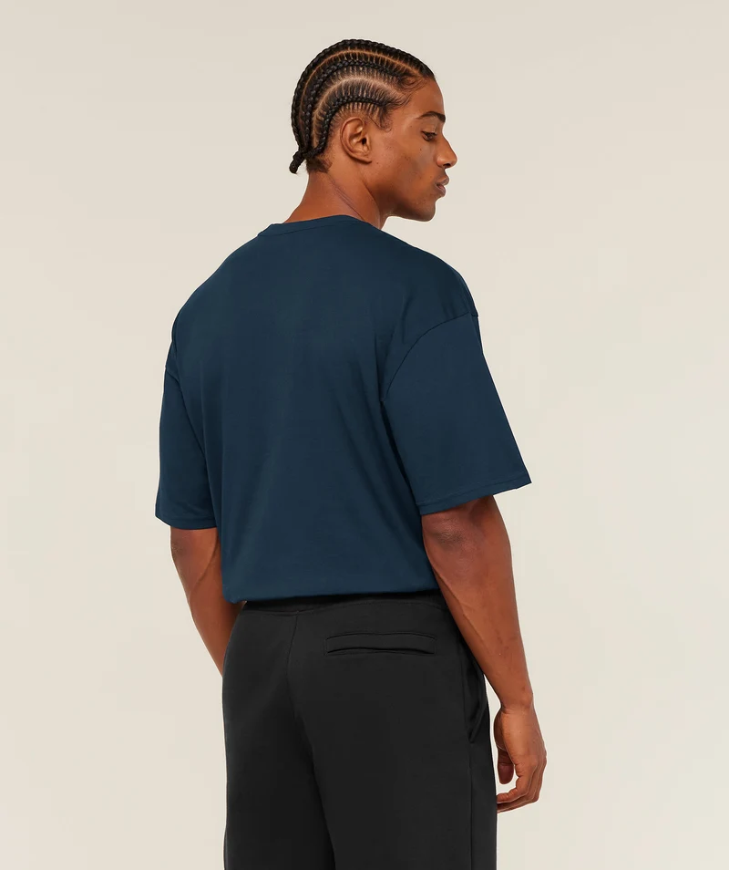 Gymshark Crest Oversized T-Shirt - Navy