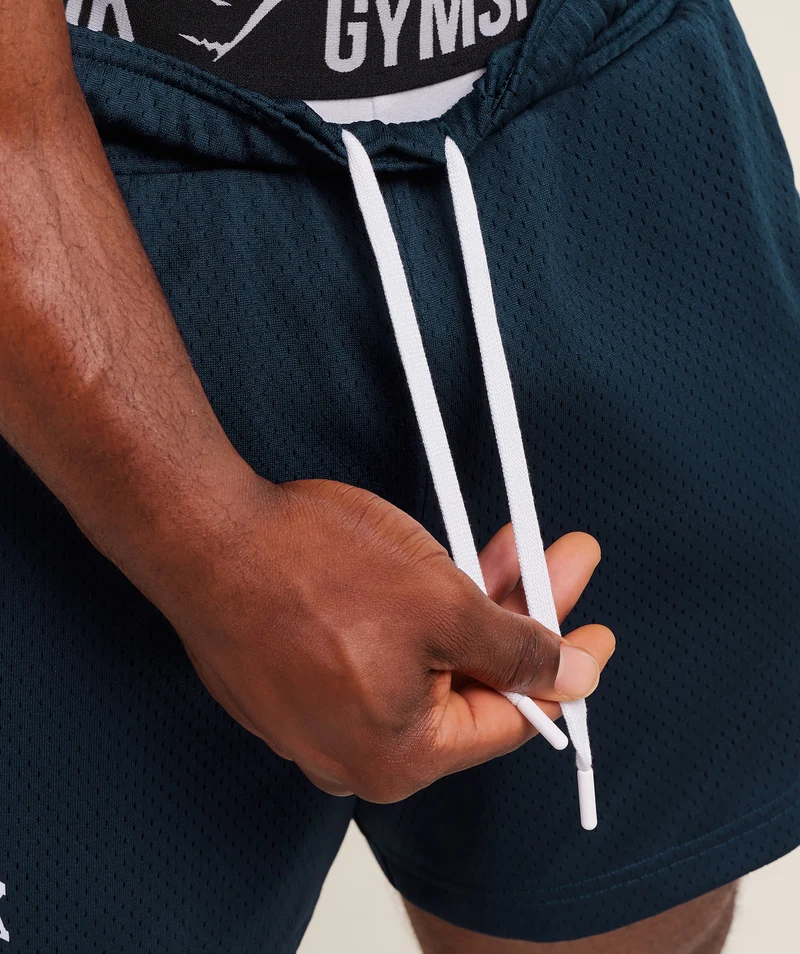 Gymshark Lifting Mesh 5" Shorts - Navy