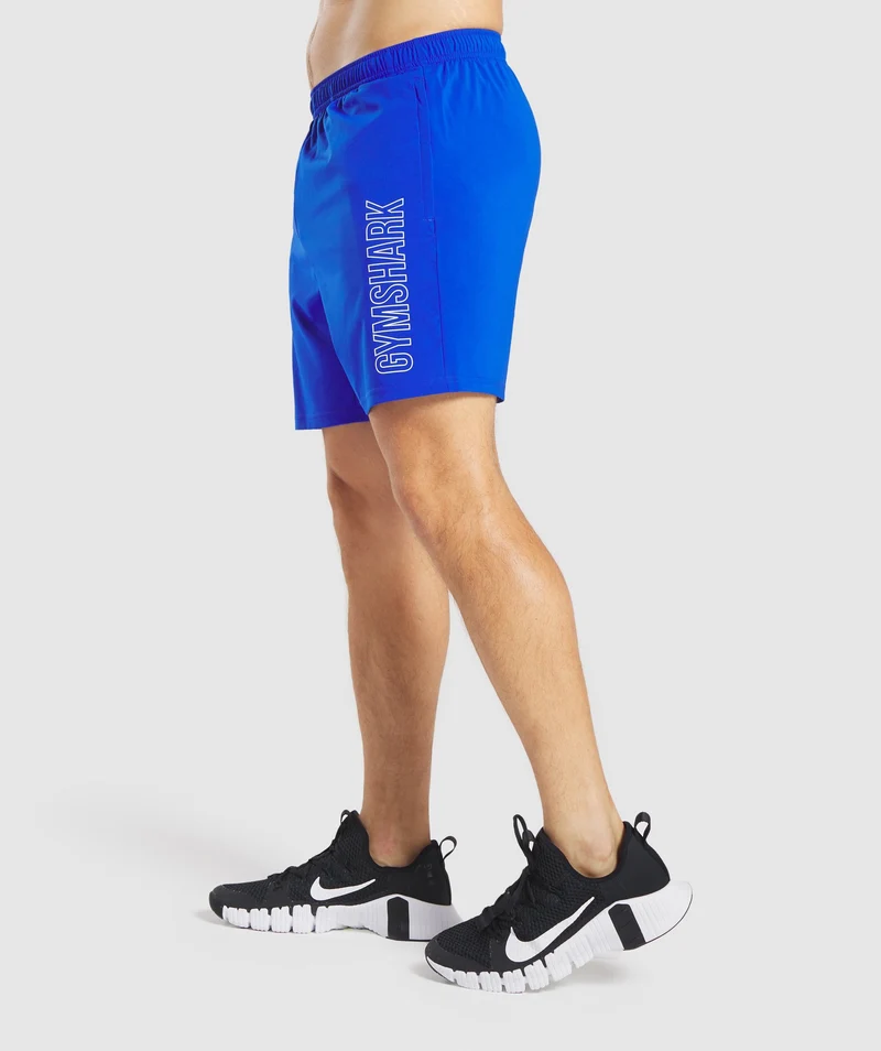 Gymshark Arrival Graphic Shorts - Blue