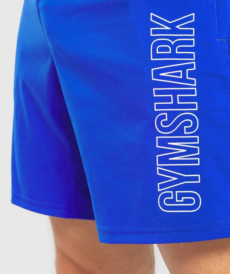 Gymshark Arrival Graphic Shorts - Blue