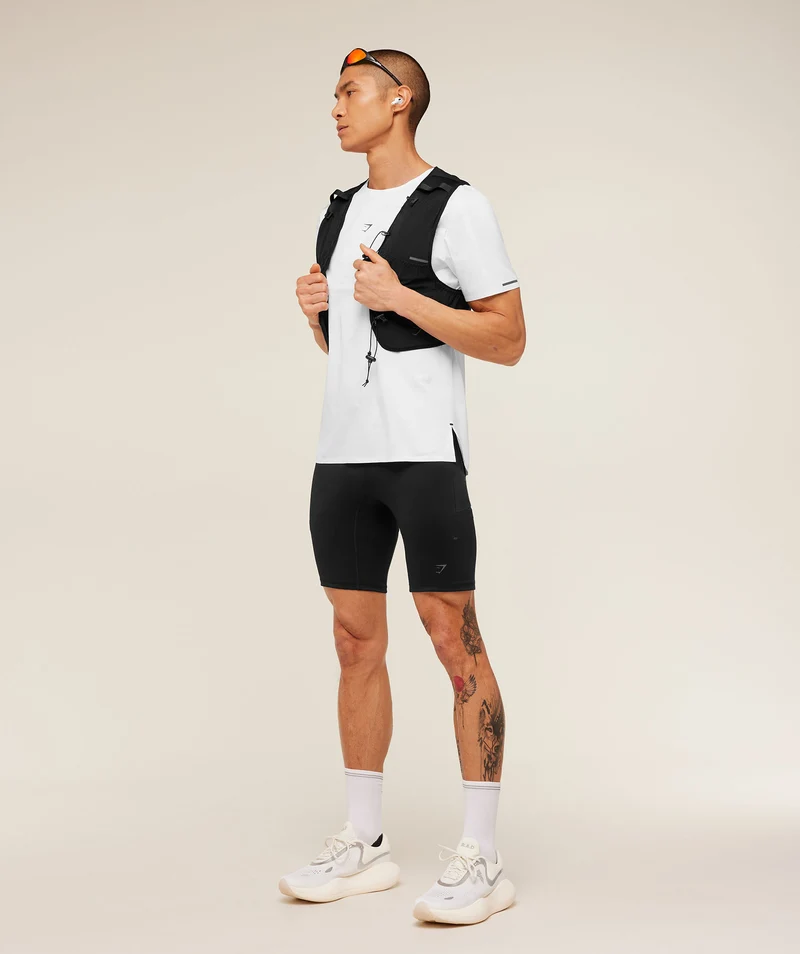 Gymshark Running Elite T-Shirt - White