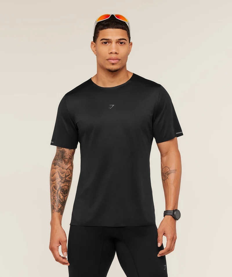 Gymshark Running Elite T-Shirt - Black