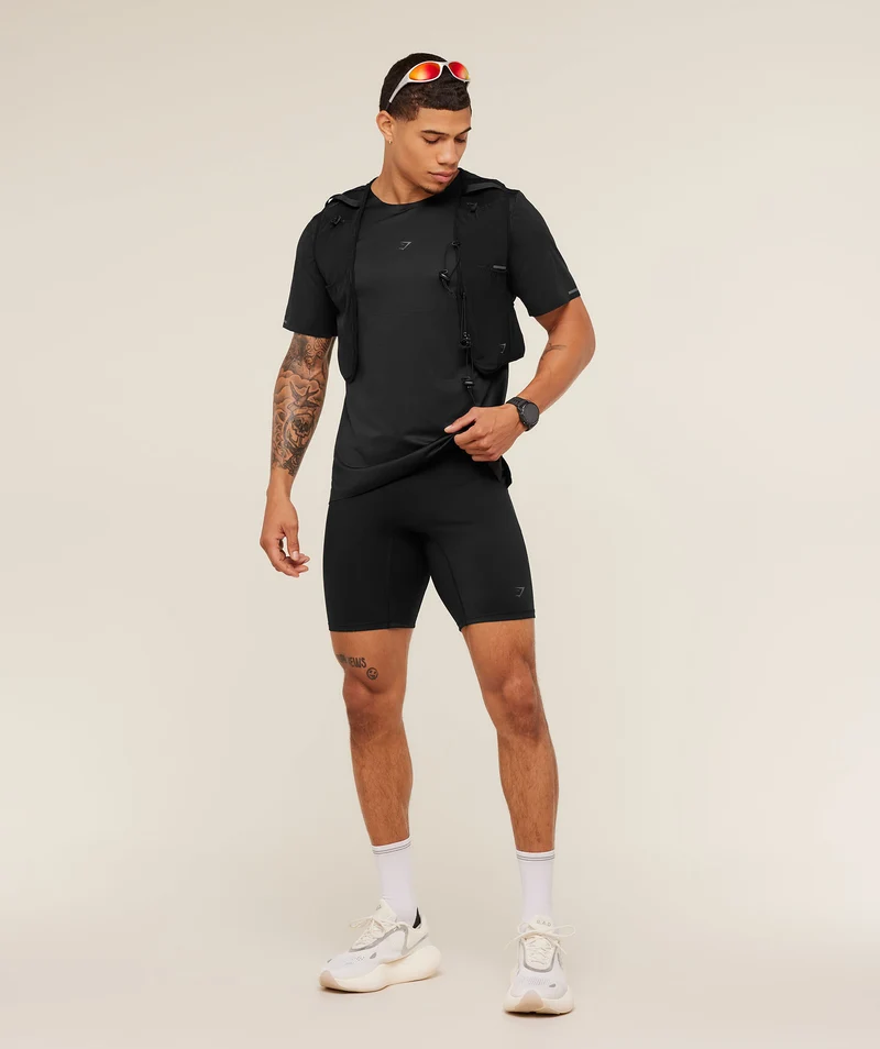 Gymshark Running Elite T-Shirt - Black