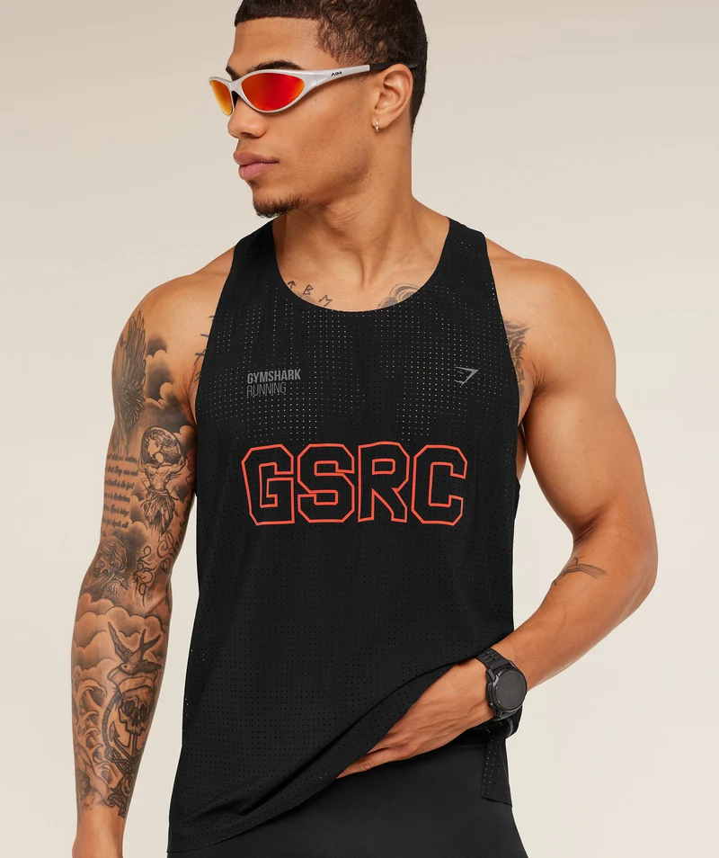 Gymshark Running Elite Race Vest - Black