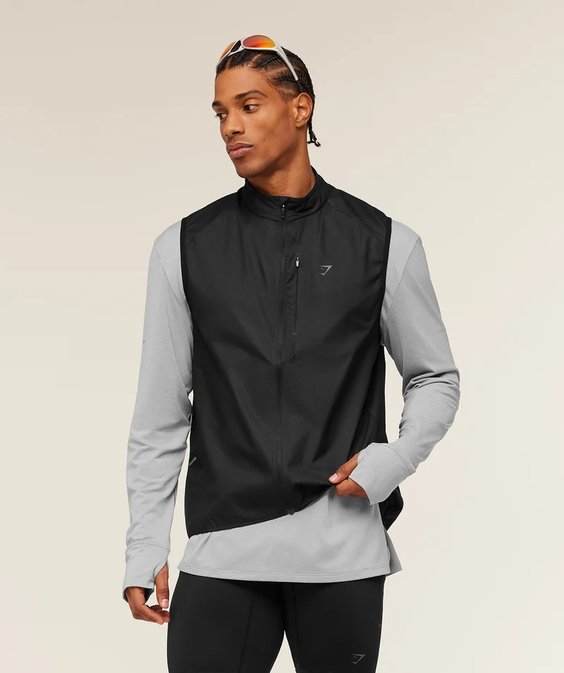 Gymshark Running Elite Lightweight Gilet - Black