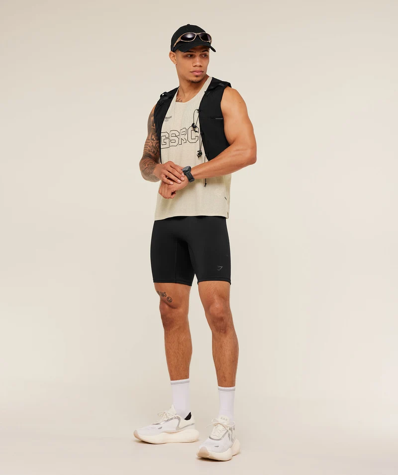 Gymshark Running Elite Race Vest - Pebble Grey