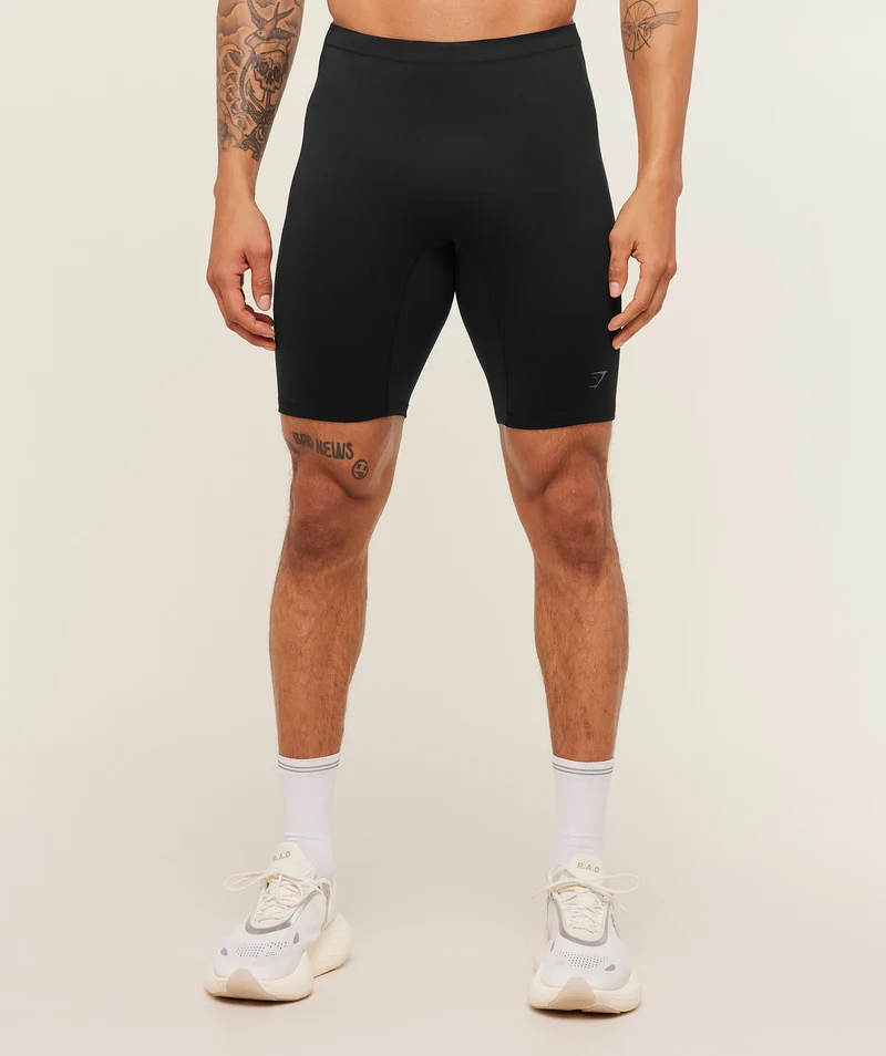 Gymshark Running Elite Race Half Tight - Black