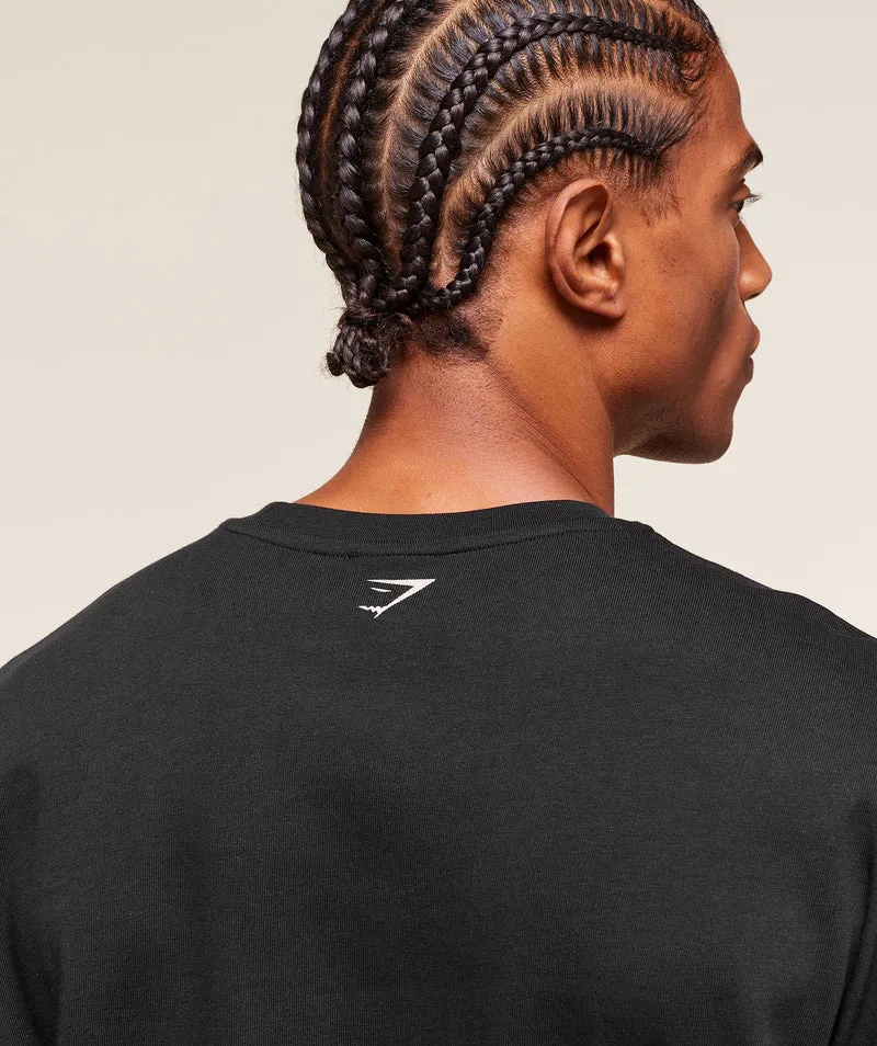 Gymshark Lion Graphic T-Shirt - Black