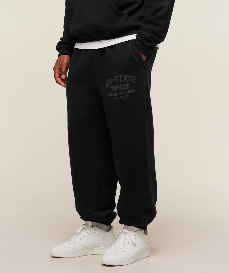 Gymshark Collegiate Joggers - Black
