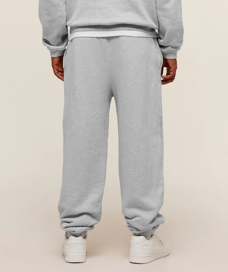 Gymshark Collegiate Joggers - Soft Grey Marl