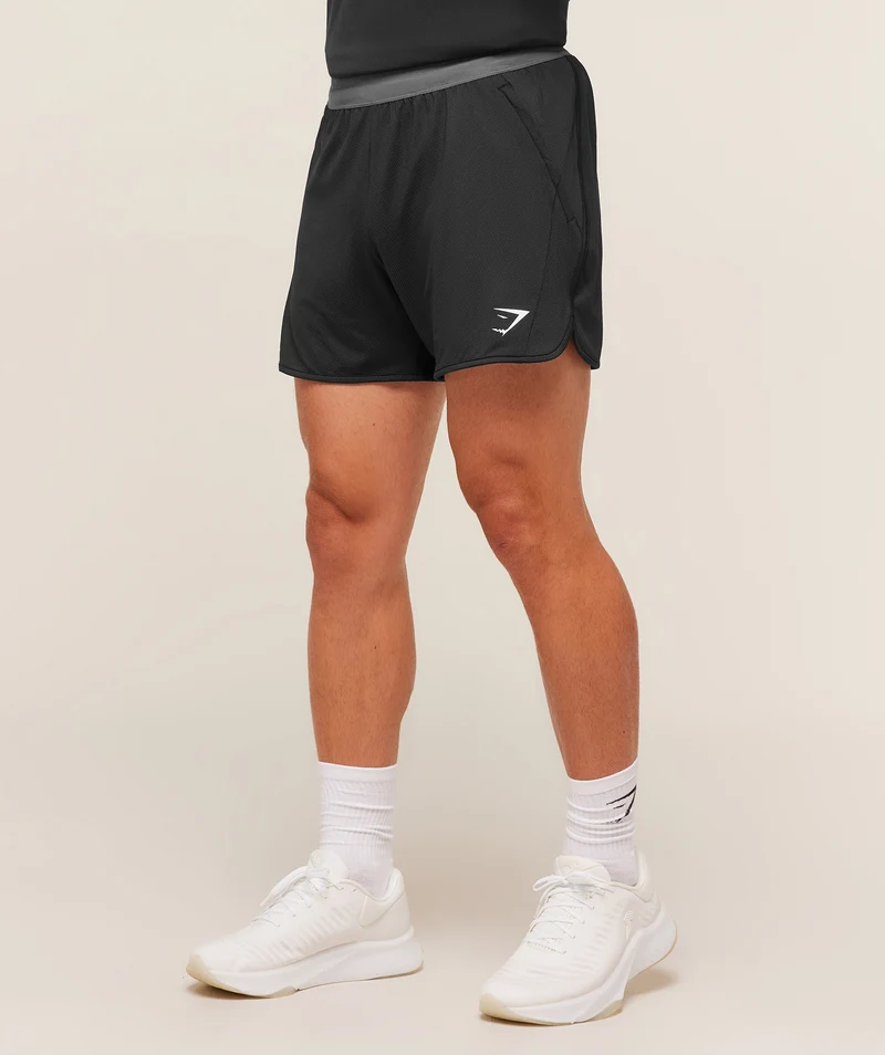 Gymshark Mesh Hybrid 5" Shorts - Black
