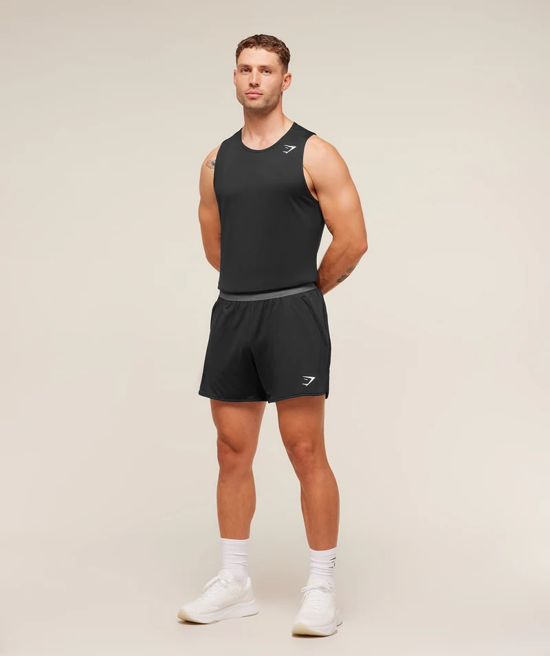 Gymshark Mesh Hybrid 5" Shorts - Black
