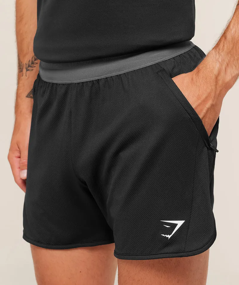 Gymshark Mesh Hybrid 5" Shorts - Black