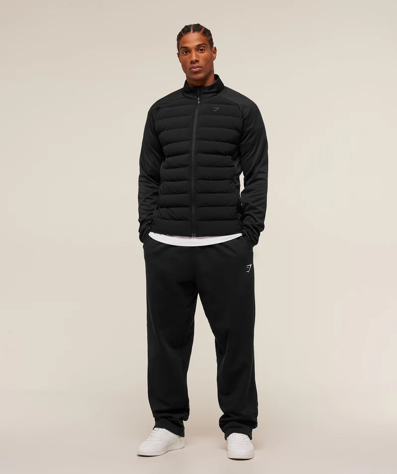 Gymshark Hybrid Quilted Jacket - Black