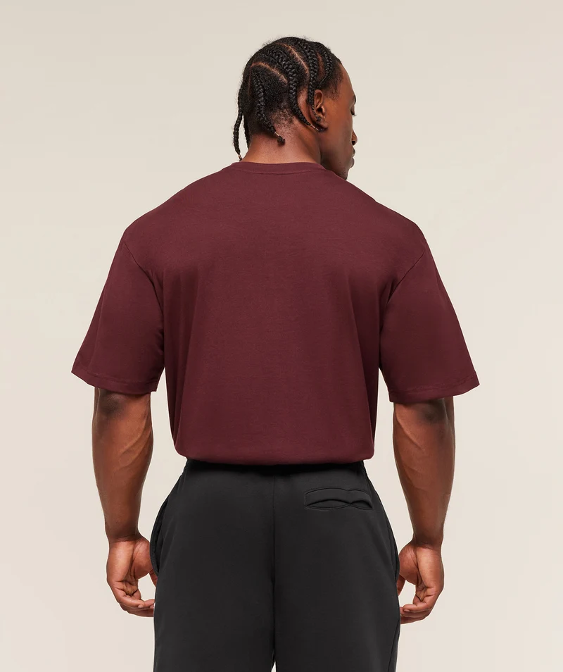 Gymshark Essential Short Sleeve T-Shirt - Rich Maroon