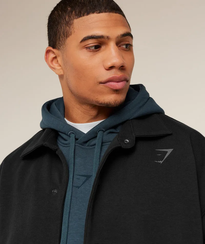 Gymshark Power Coach Jacket - Black/Asphalt Grey