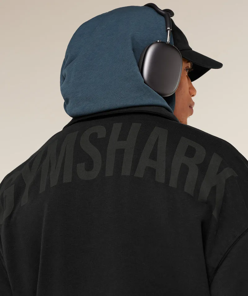 Gymshark Power Coach Jacket - Black/Asphalt Grey