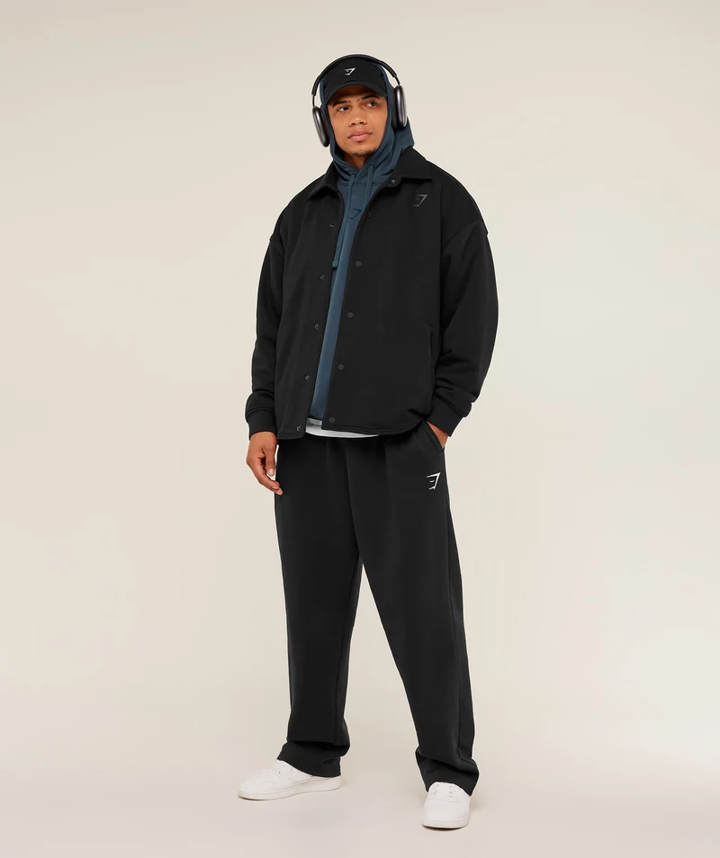 Gymshark Power Coach Jacket - Black/Asphalt Grey