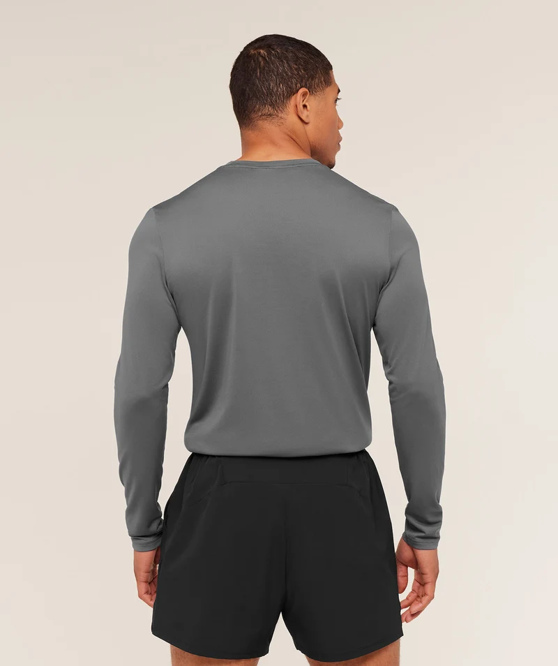 Gymshark Arrival Long Sleeve T-Shirt - Grey