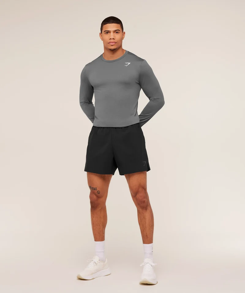 Gymshark Arrival Long Sleeve T-Shirt - Grey