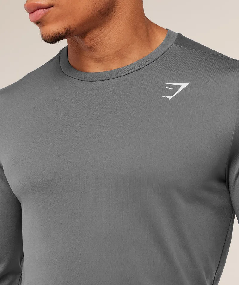 Gymshark Arrival Long Sleeve T-Shirt - Grey