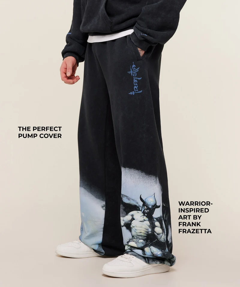 Gymshark Frazetta Graphic Jogger - Black