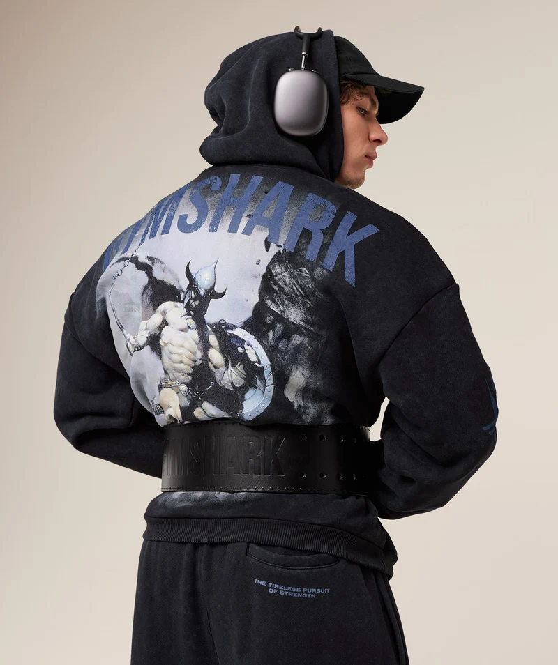 Gymshark Frazetta Graphic Hoodie - Black