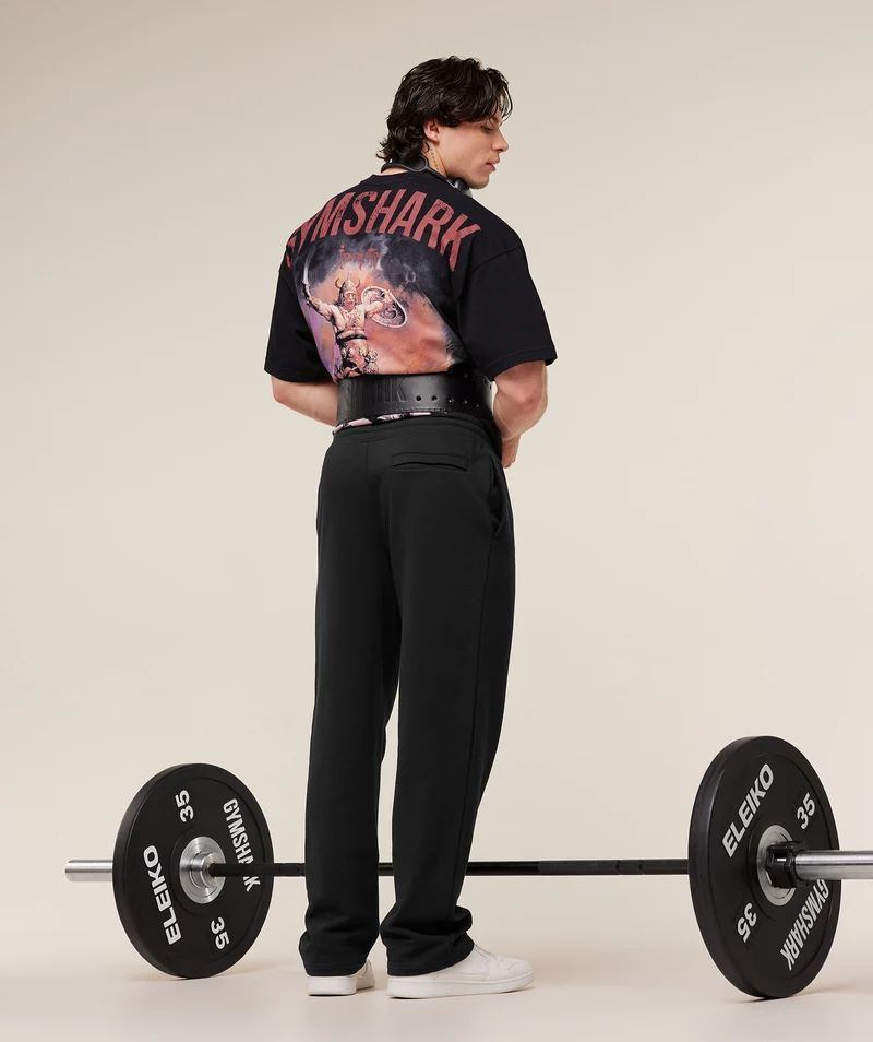 Gymshark Frazetta Graphic T-Shirt - Black/Rust Red