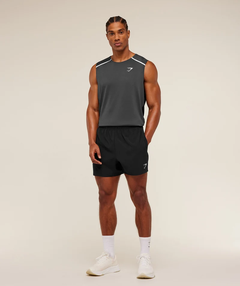 Gymshark Arrival Contrast Tank - Onyx Grey/Black