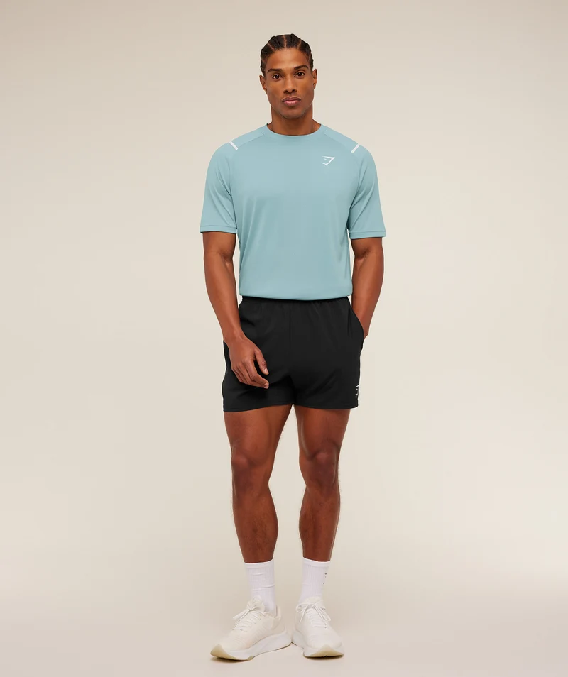 Gymshark Arrival Contrast T-Shirt - Flow Blue/Storm Blue