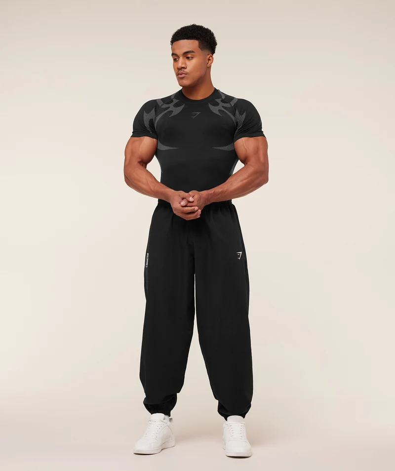 Gymshark Storm Seamless T-Shirt - Black/Pitch Grey