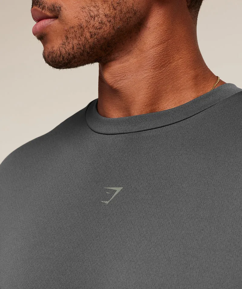 Gymshark Hybrid Athlete T-Shirt - Onyx Grey